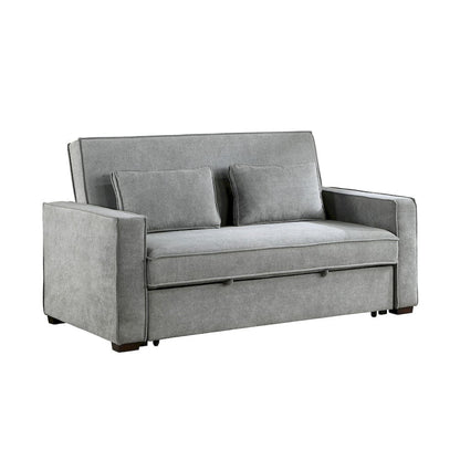Homelegance  - Alta Convertible Studio Sofa W/ Pull-out Bed in Gray - 9238GY-3CL  view 3