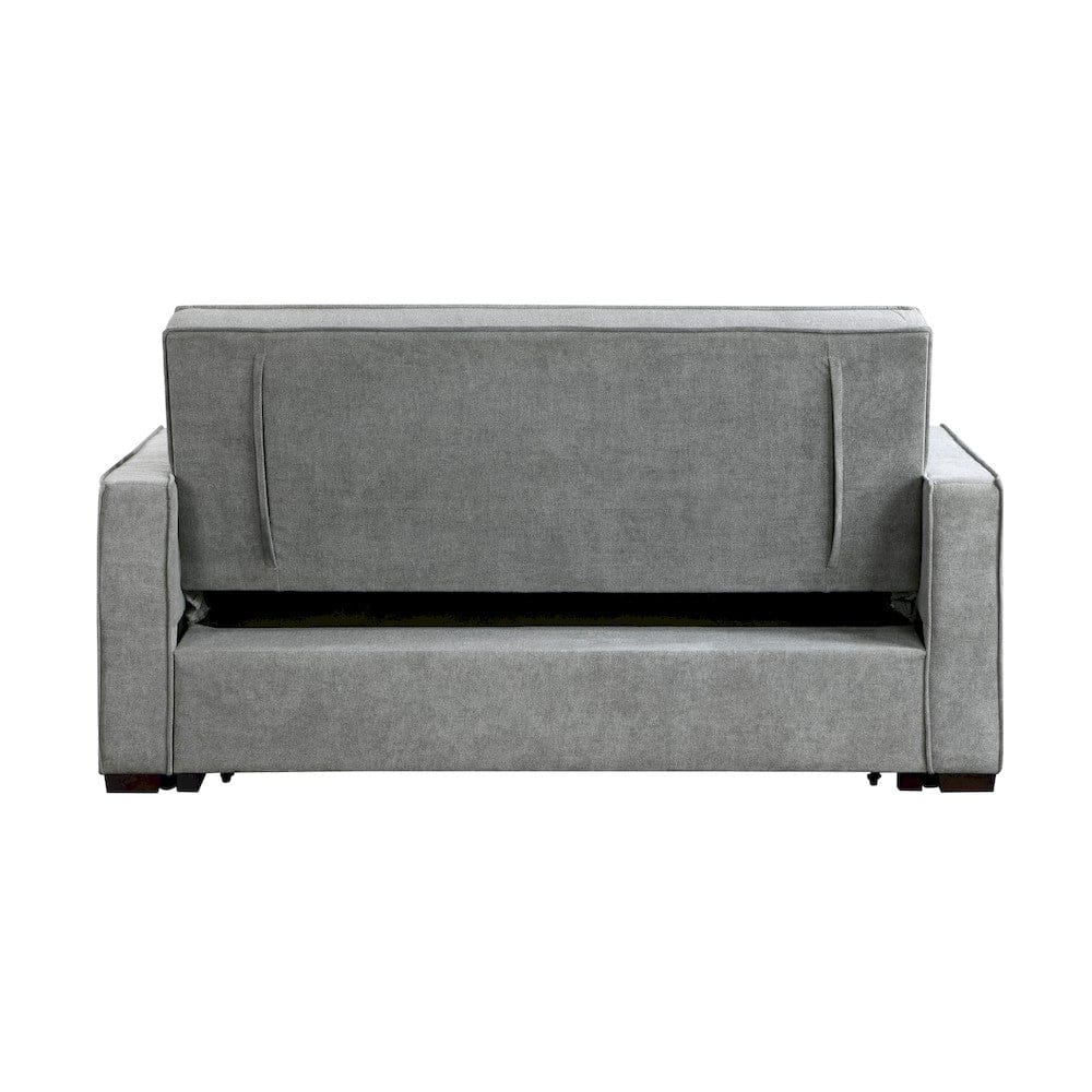 Homelegance  - Alta Convertible Studio Sofa W/ Pull-out Bed in Gray - 9238GY-3CL  view 5
