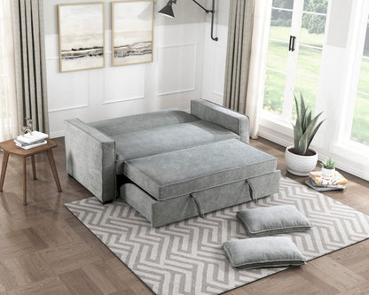 Homelegance  - Alta Convertible Studio Sofa W/ Pull-out Bed in Gray - 9238GY-3CL  view 11