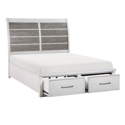 Homelegance  - Ambrose Queen Platform Bed W/ Footboard Storage - 1303-1x  view 2
