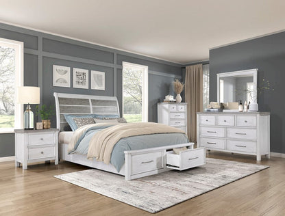 Homelegance  - Ambrose Queen Platform Bed W/ Footboard Storage - 1303-1x  view 3