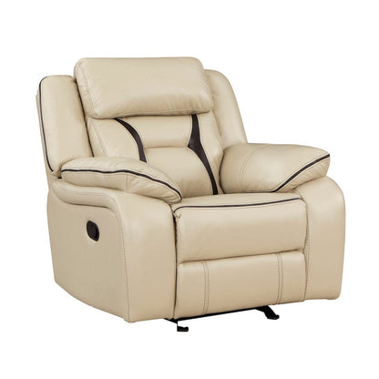 Homelegance  - Amite Glider Reclining Chair in Beige - 8229NBE-1  view 2
