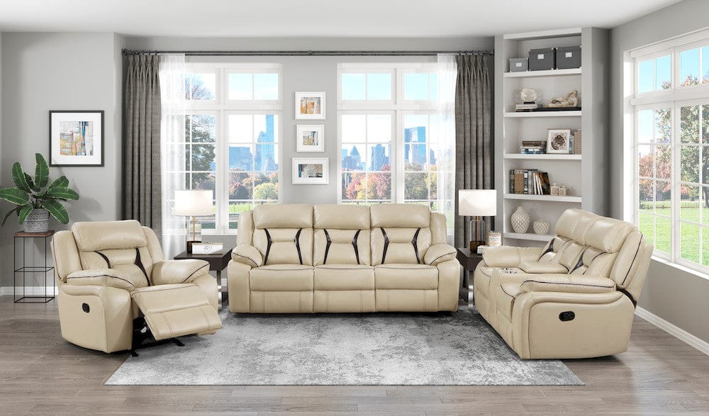 Homelegance  - Amite Glider Reclining Chair in Beige - 8229NBE-1  view 6
