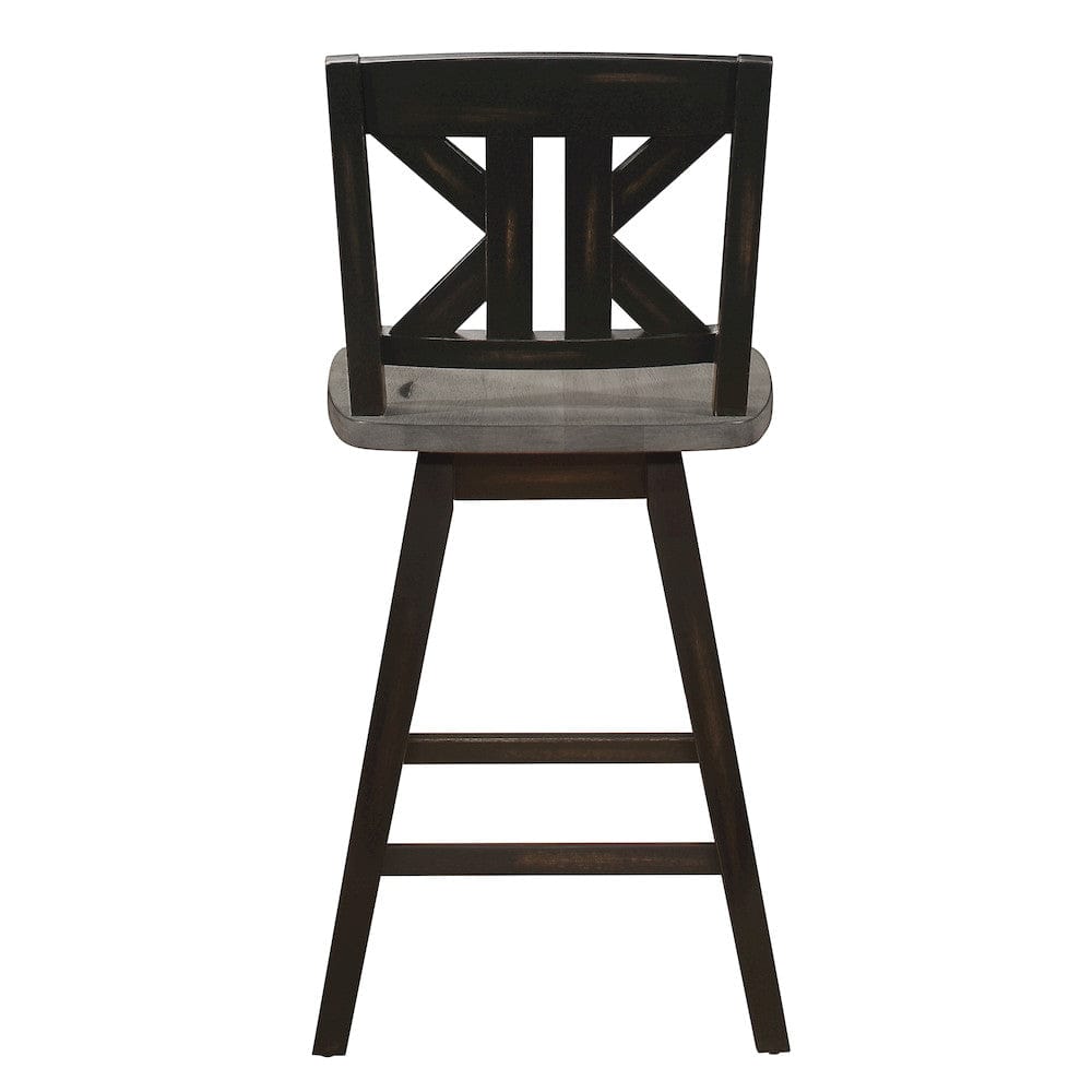 Homelegance  - Amsonia Swivel Counter Height Chair - 5602-24BKS1  view 4