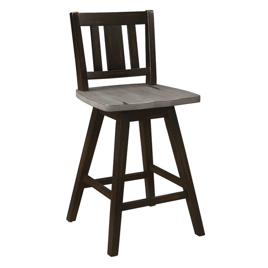 Homelegance  - Amsonia Swivel Counter Height Chair - 5602-24BKS2  view 1