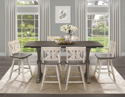 Homelegance  - Amsonia Swivel Counter Height Chair - 5602-24WTS1  view 7
