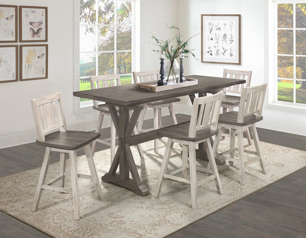 Homelegance  - Amsonia Swivel Counter Height Chair - 5602-24WTS2  view 7