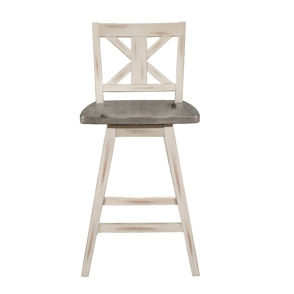 Homelegance  - Amsonia Swivel Counter Height Chair, White - 5602-24WT  view 4