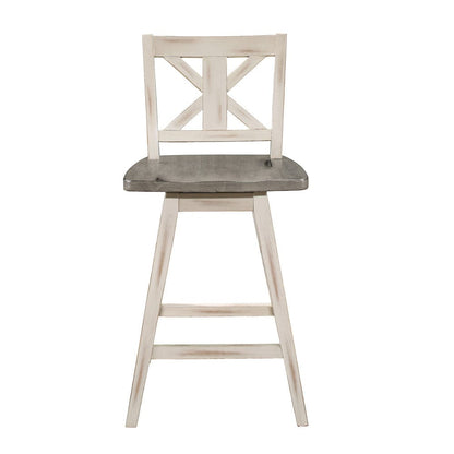 Homelegance  - Amsonia Swivel Counter Height Chair, White - 5602-24WT  view 4