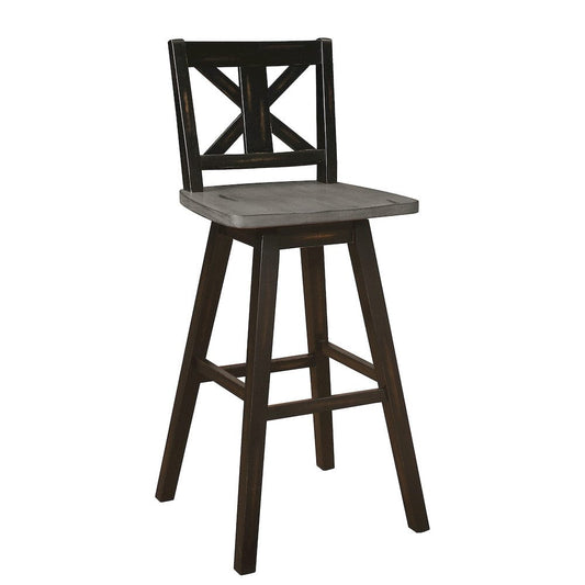 Homelegance  - Amsonia Swivel Pub Height Chair - 5602-29BK  view 1