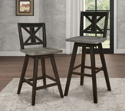 Homelegance  - Amsonia Swivel Pub Height Chair - 5602-29BK  view 7