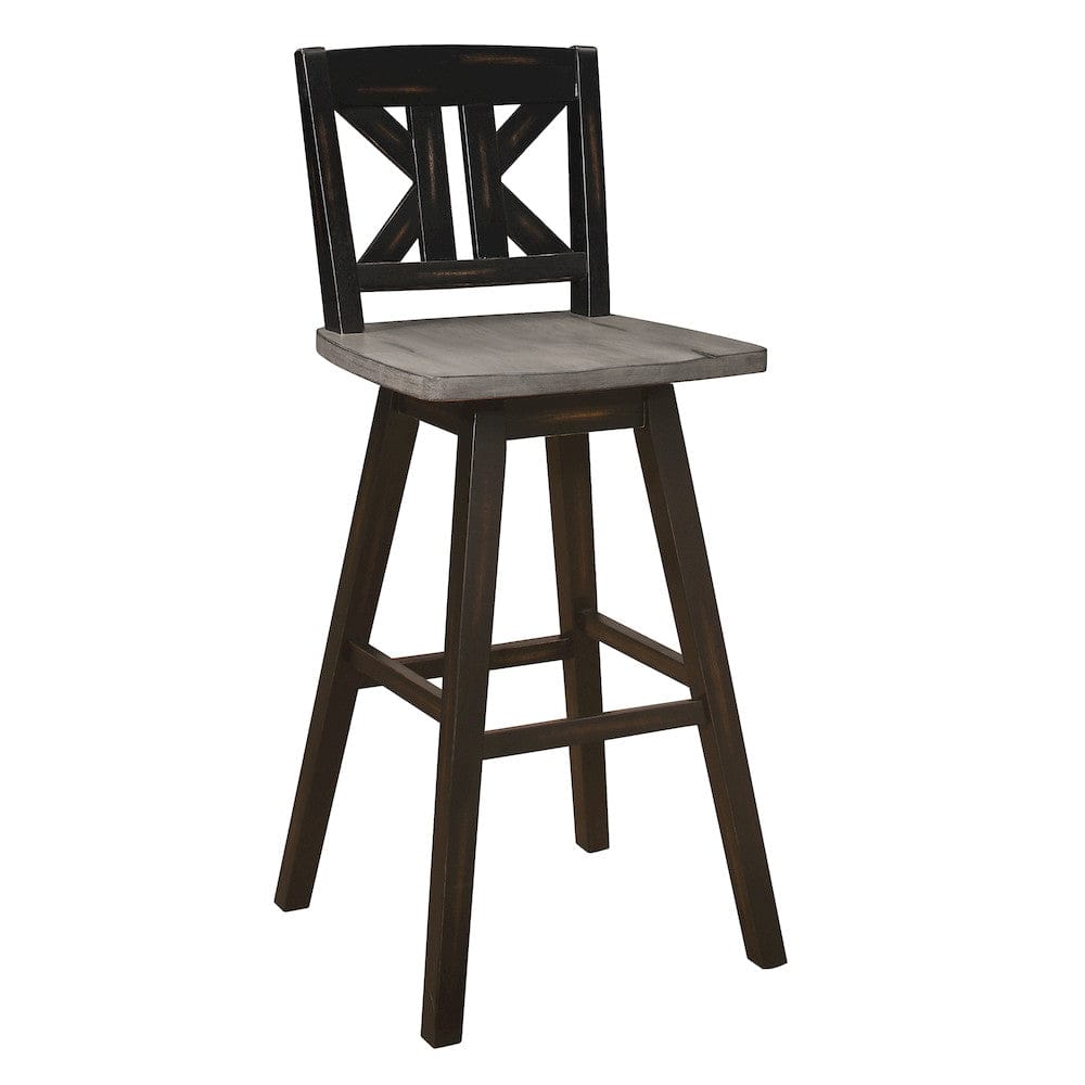 Homelegance  - Amsonia Swivel Pub Height Chair - 5602-29BKS1  view 1