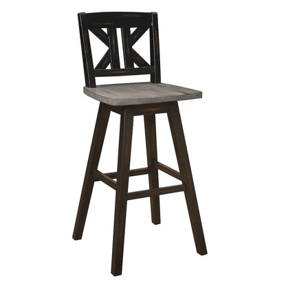 Homelegance  - Amsonia Swivel Pub Height Chair - 5602-29BKS1  view 1