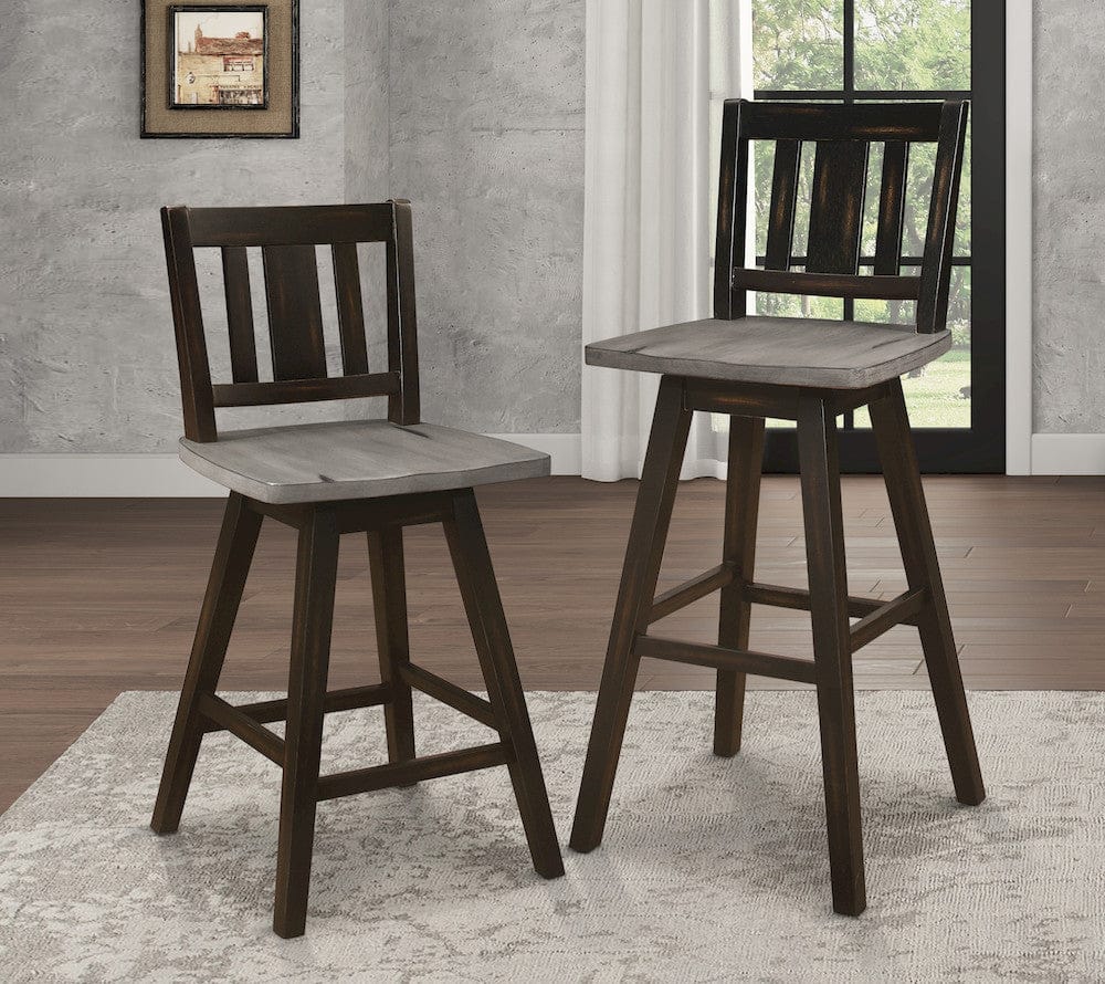 Homelegance  - Amsonia Swivel Pub Height Chair - 5602-29BKS2  view 7