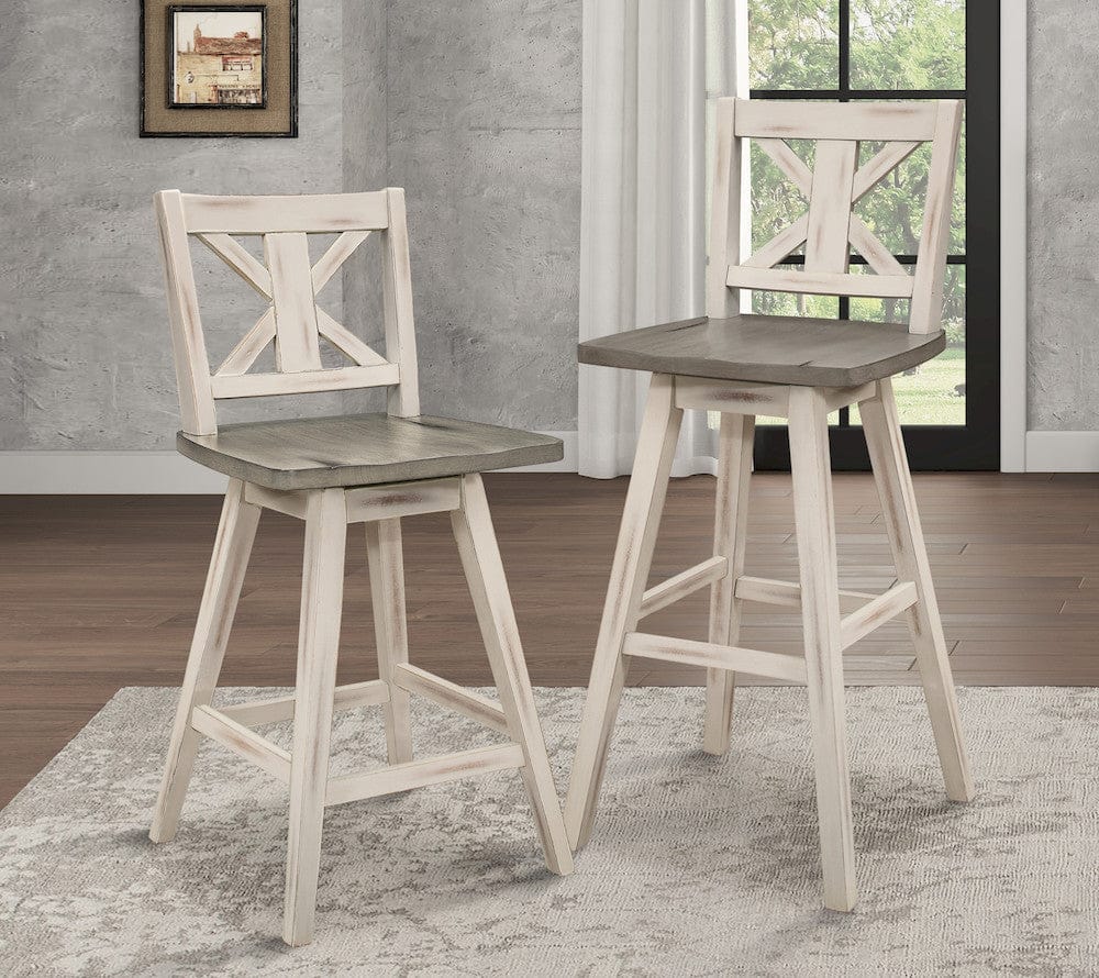 Homelegance  - Amsonia Swivel Pub Height Chair - 5602-29WT  view 7