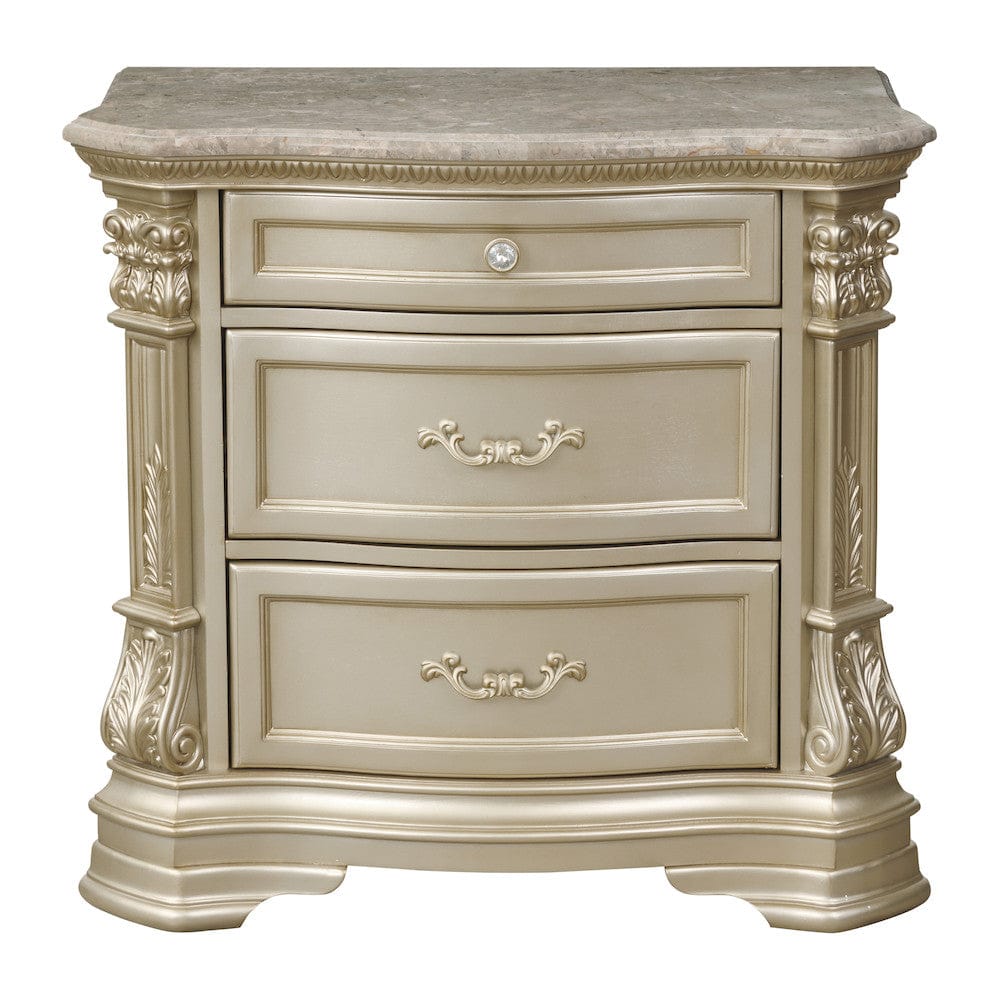 Homelegance  - Antoinetta Night Stand, Marble Top - 1919NC-4  view 1