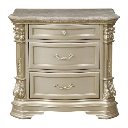 Homelegance  - Antoinetta Night Stand, Marble Top - 1919NC-4  view 1