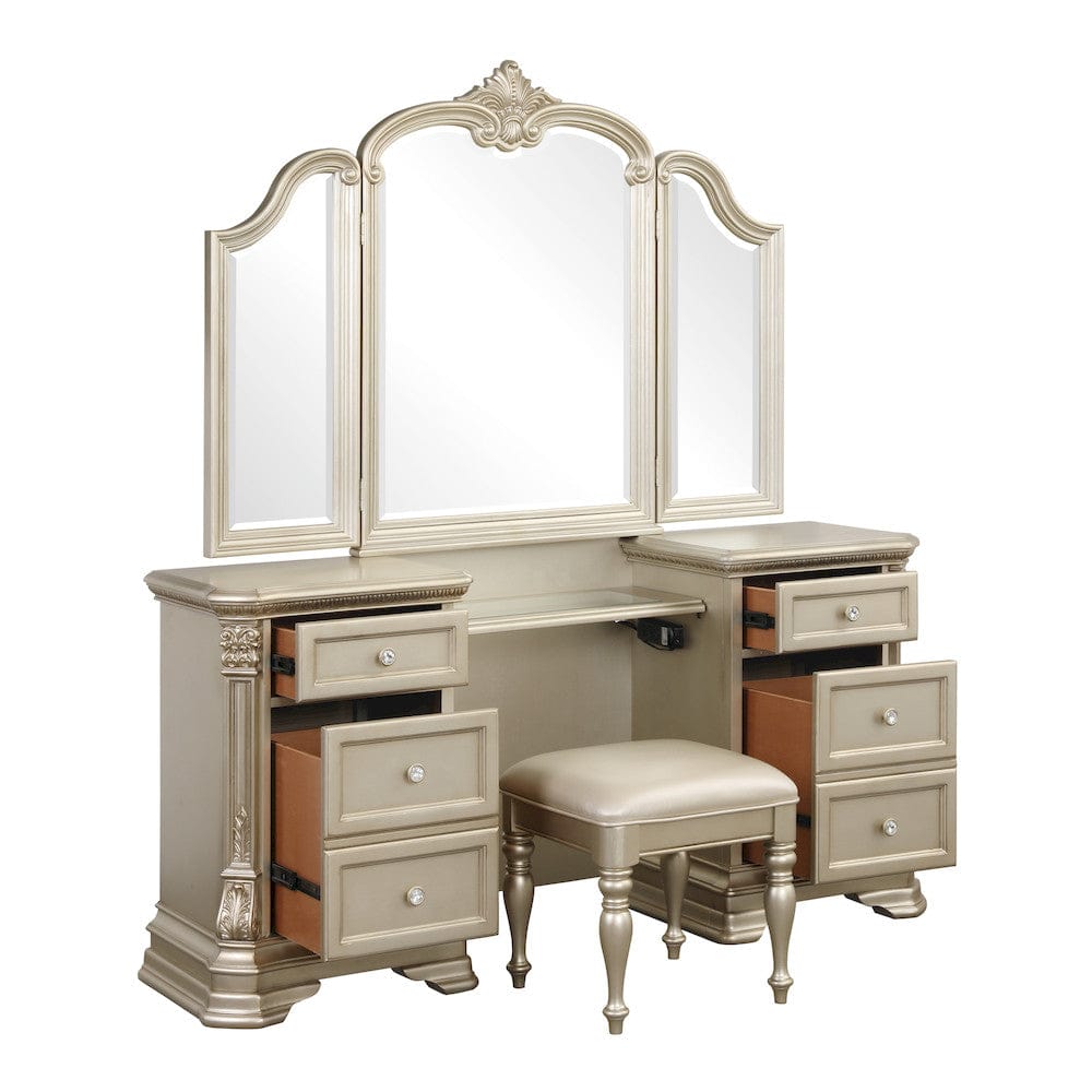 Homelegance  - Antoinetta Vanity Dresser W/ Mirror - 1919NC-15x  view 3