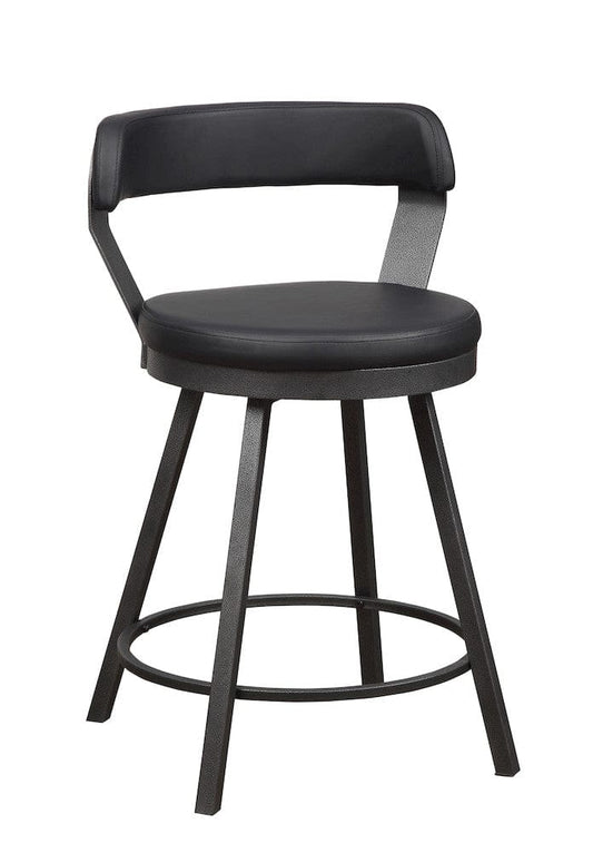Homelegance  - Appert Swivel Counter Height Chair in Black - 5566-24BK3A  view 2