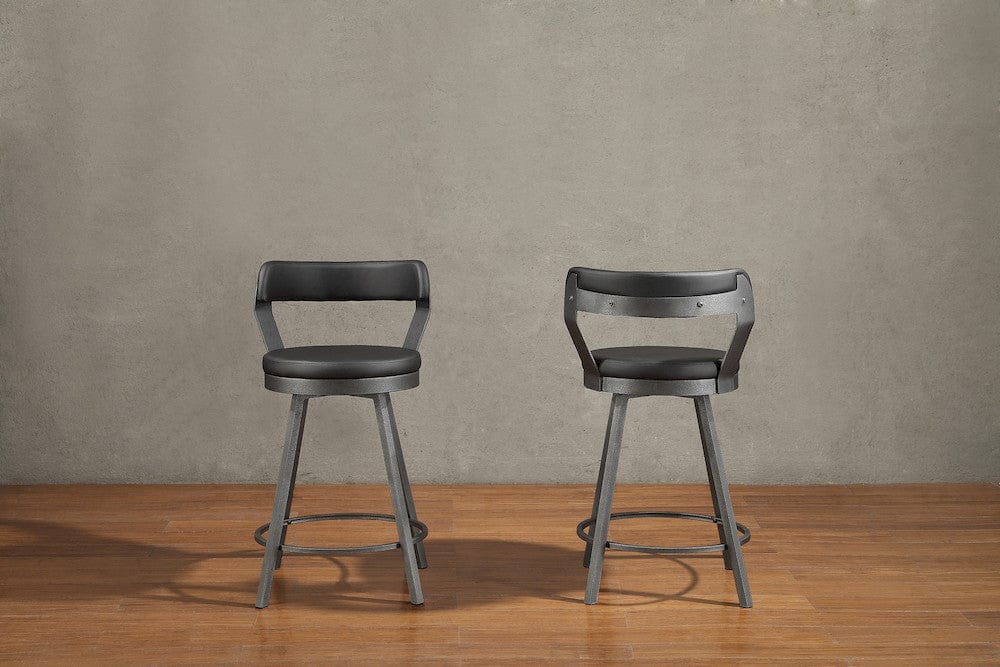 Homelegance  - Appert Swivel Counter Height Chair in Black - 5566-24BK3A  view 4