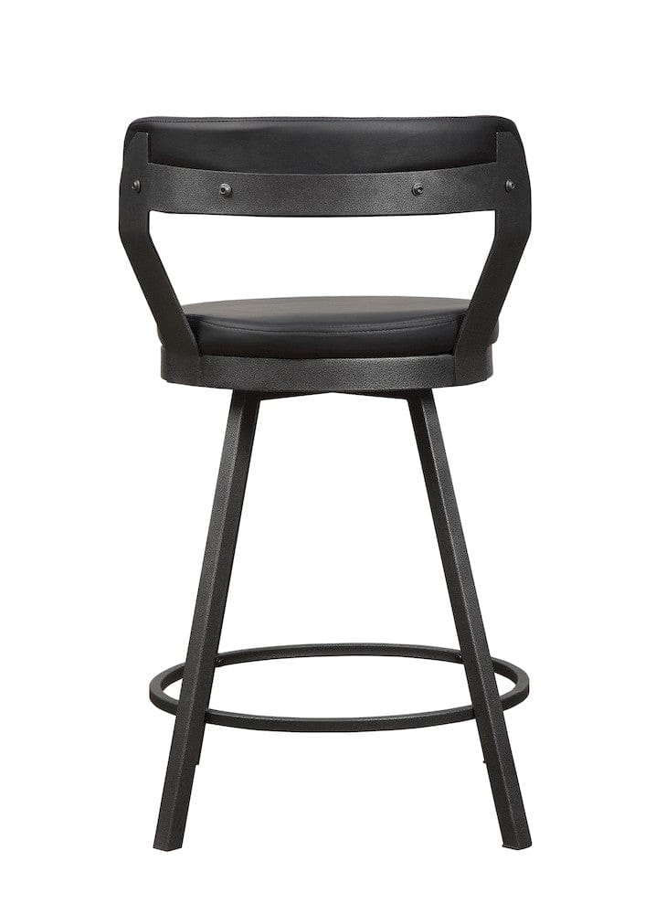 Homelegance  - Appert Swivel Counter Height Chair in Black - 5566-24BK3A  view 7