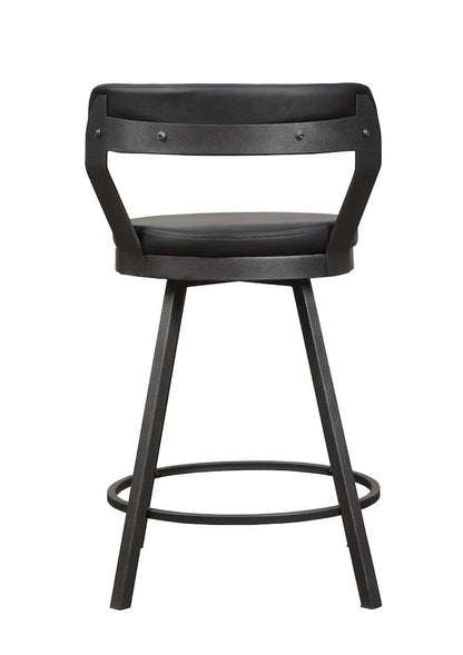 Homelegance  - Appert Swivel Counter Height Chair in Black - 5566-24BK3A  view 7