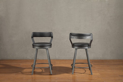 Homelegance  - Appert Swivel Counter Height Chair in Black - 5566-24BK3A  view 8