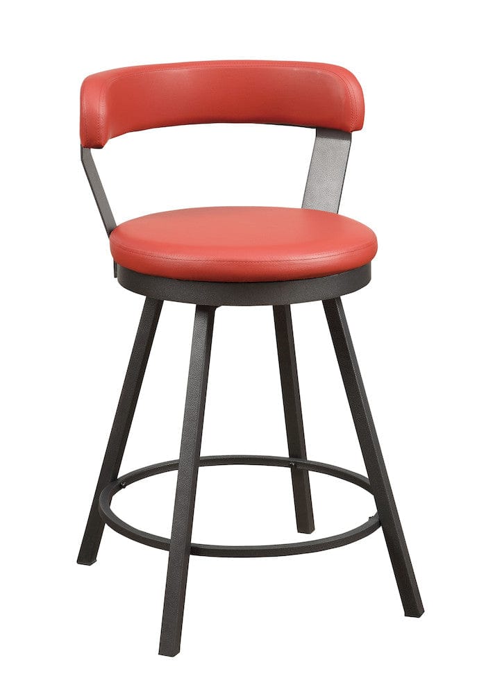 Homelegance  - Appert Swivel Counter Height Chair in Red - 5566-24RD3A  view 2