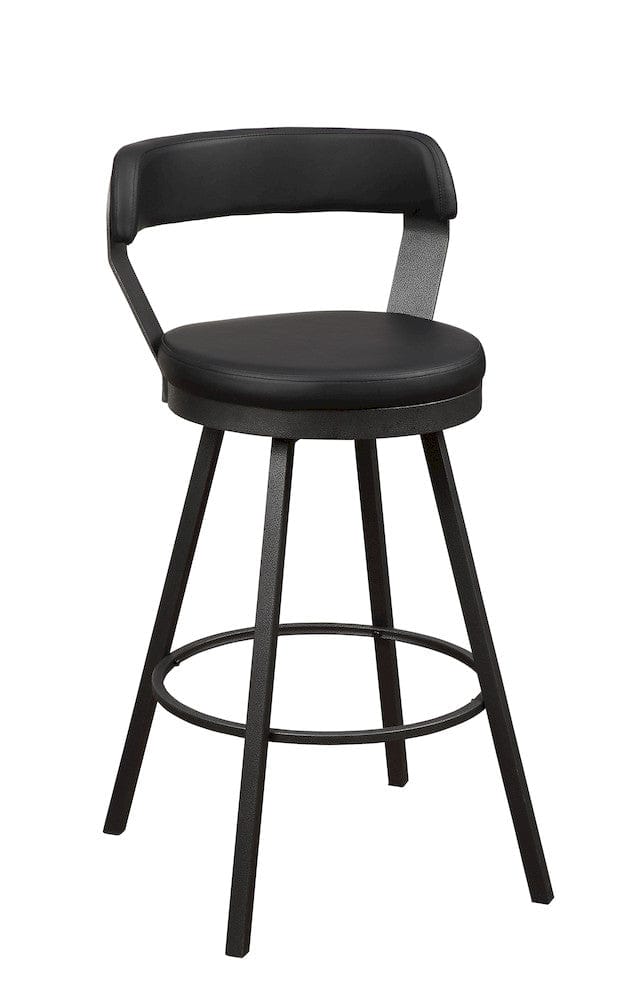 Homelegance  - Appert Swivel Pub Height Chair in Black - 5566-29BK3A  view 2