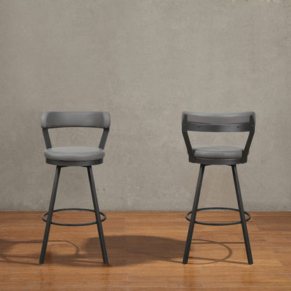 Homelegance  - Appert Swivel Pub Height Chair in Gray - 5566-29GY3A  view 4