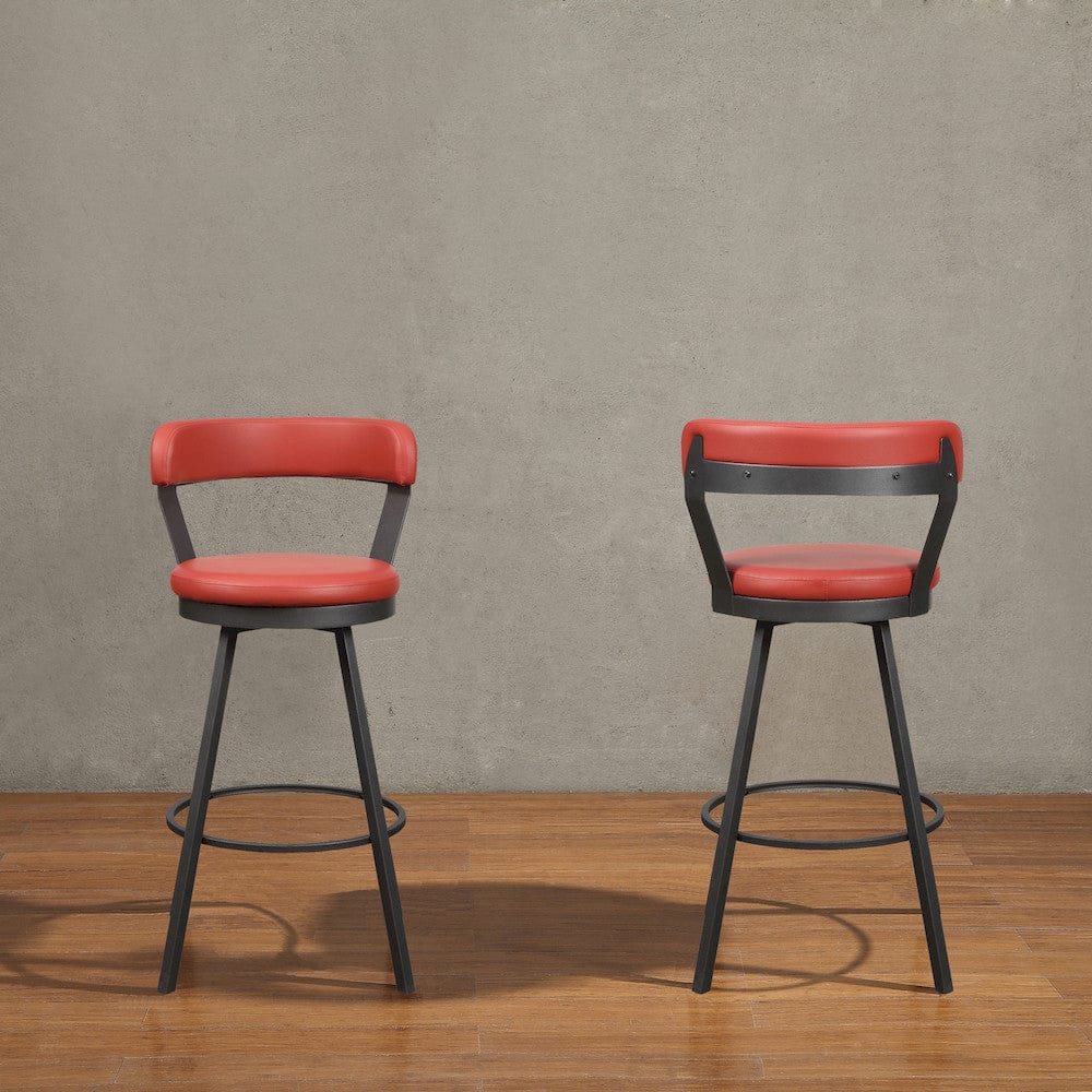 Homelegance  - Appert Swivel Pub Height Chair in Red - 5566-29RD3A  view 2