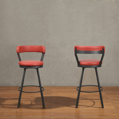 Homelegance  - Appert Swivel Pub Height Chair in Red - 5566-29RD3A  view 2