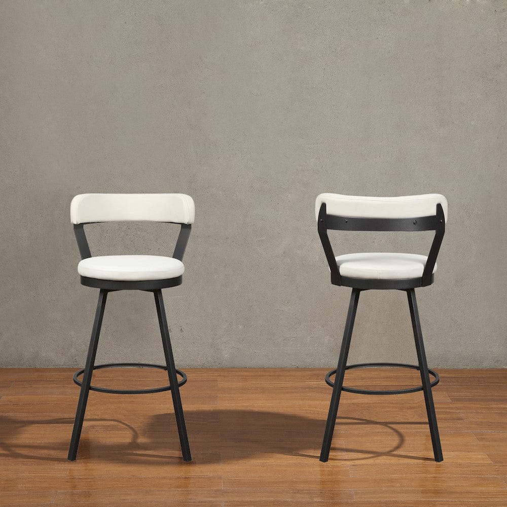 Homelegance  - Appert Swivel Pub Height Chair in White - 5566-29WT3A  view 4