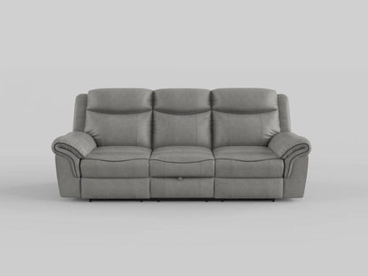 Homelegance  - Aram Double Glider Reclining Love Seat W/ Center Console, Receptacles and USB Ports in Brown - 8206NF-2  view 9