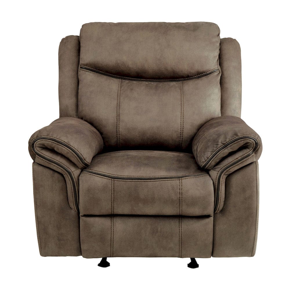 Homelegance  - Aram Glider Reclining Chair in Brown - 8206NF-1  view 1