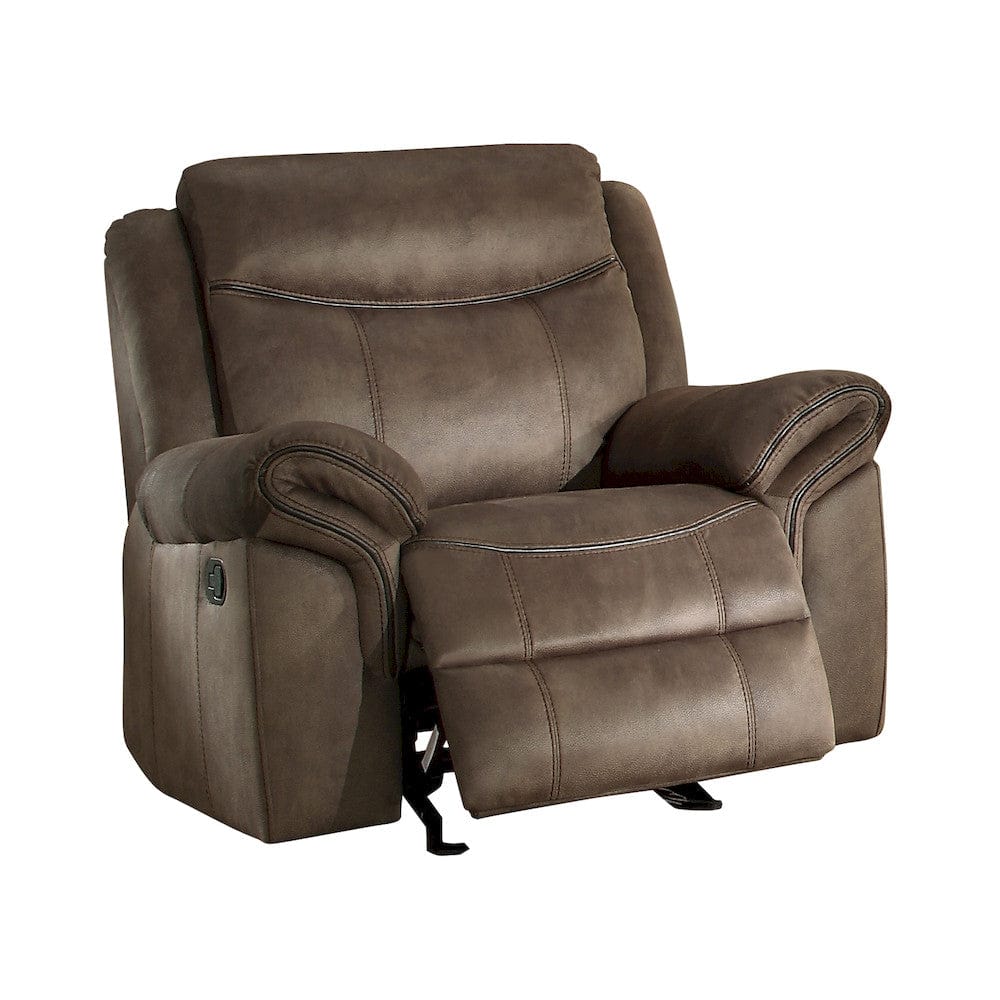 Homelegance  - Aram Glider Reclining Chair in Brown - 8206NF-1  view 6