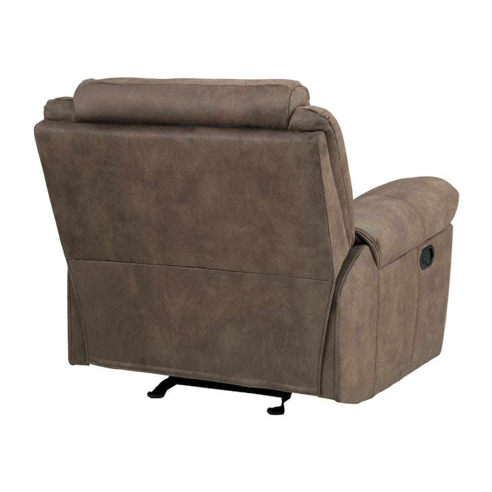 Homelegance  - Aram Glider Reclining Chair in Brown - 8206NF-1  view 7