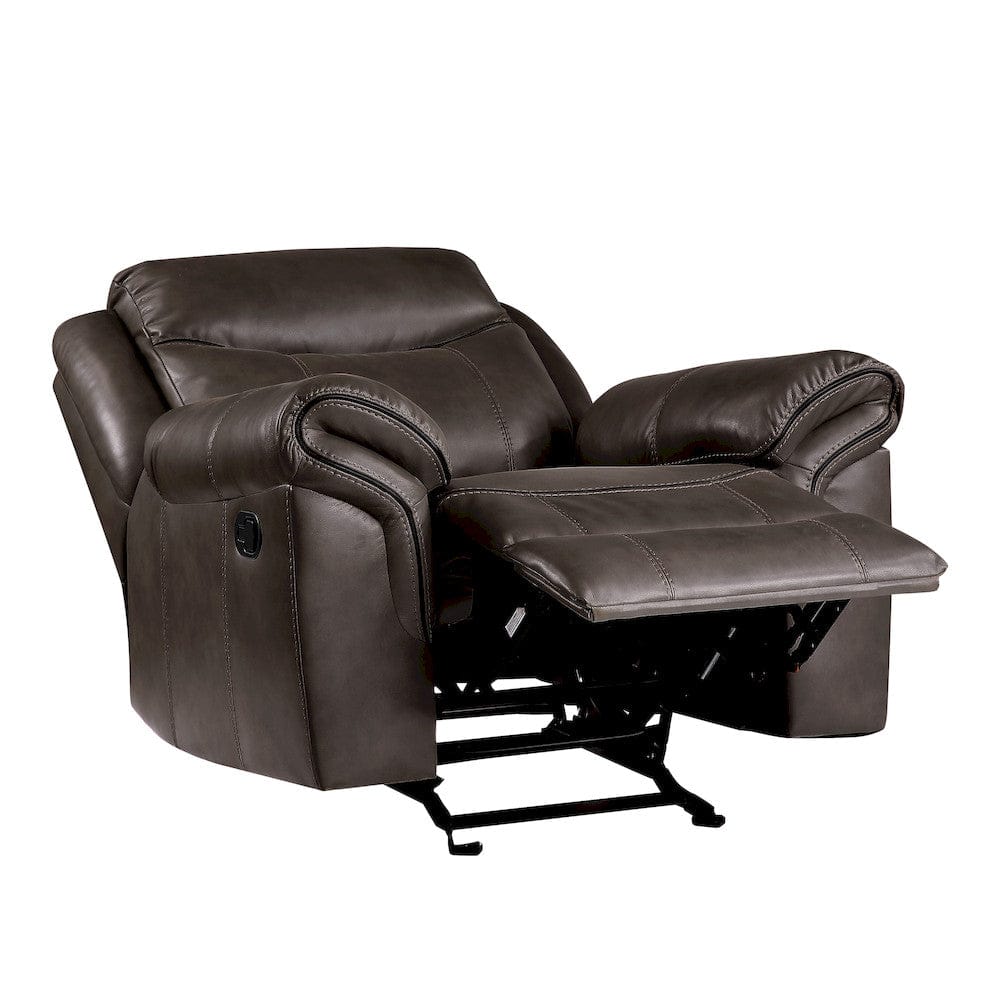 Homelegance  - Aram Glider Reclining Chair in Dark brown - 8206BRW-1  view 3