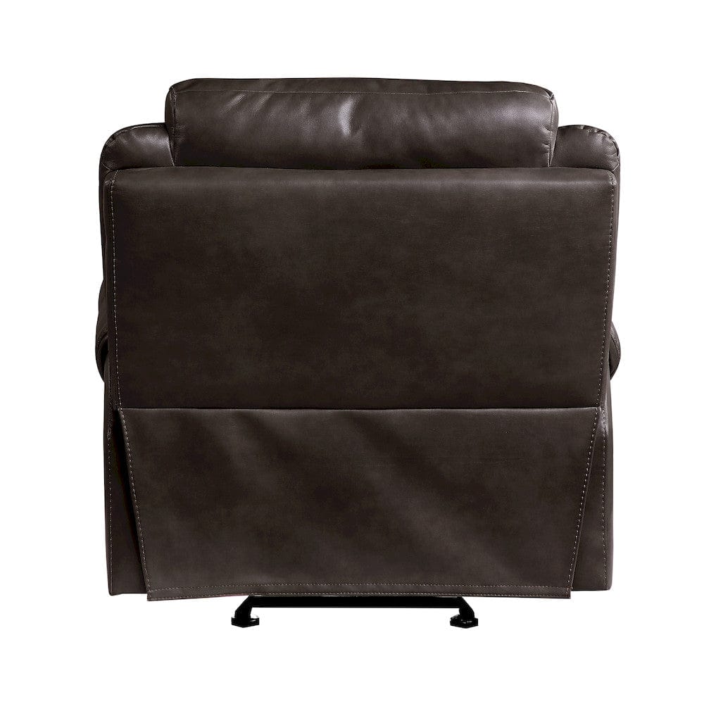 Homelegance  - Aram Glider Reclining Chair in Dark brown - 8206BRW-1  view 5