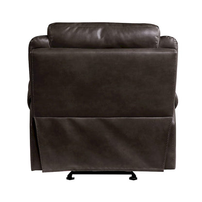 Homelegance  - Aram Glider Reclining Chair in Dark brown - 8206BRW-1  view 5