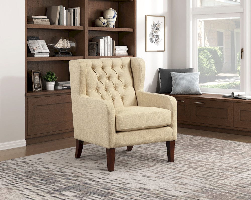 Homelegance  - Aria Accent Chair in Beige - 1266BE-1  view 4