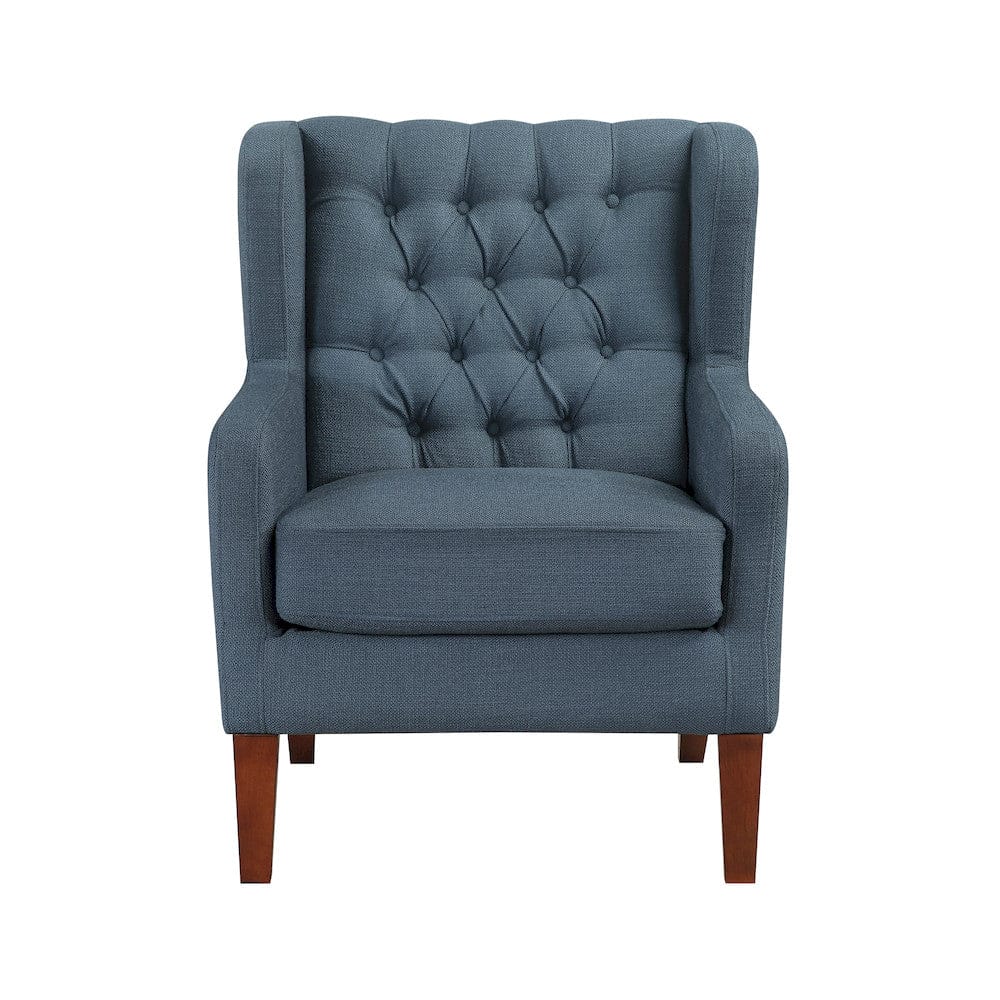 Homelegance  - Aria Accent Chair in Blue - 1266BU-1  view 1