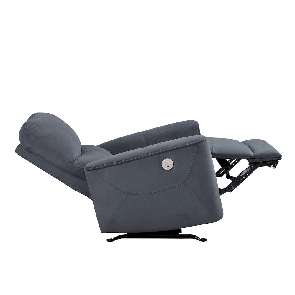 Homelegance  - Artem Power Rocker Reclining Chair in Dark gray - 9645DG-1PW  view 5