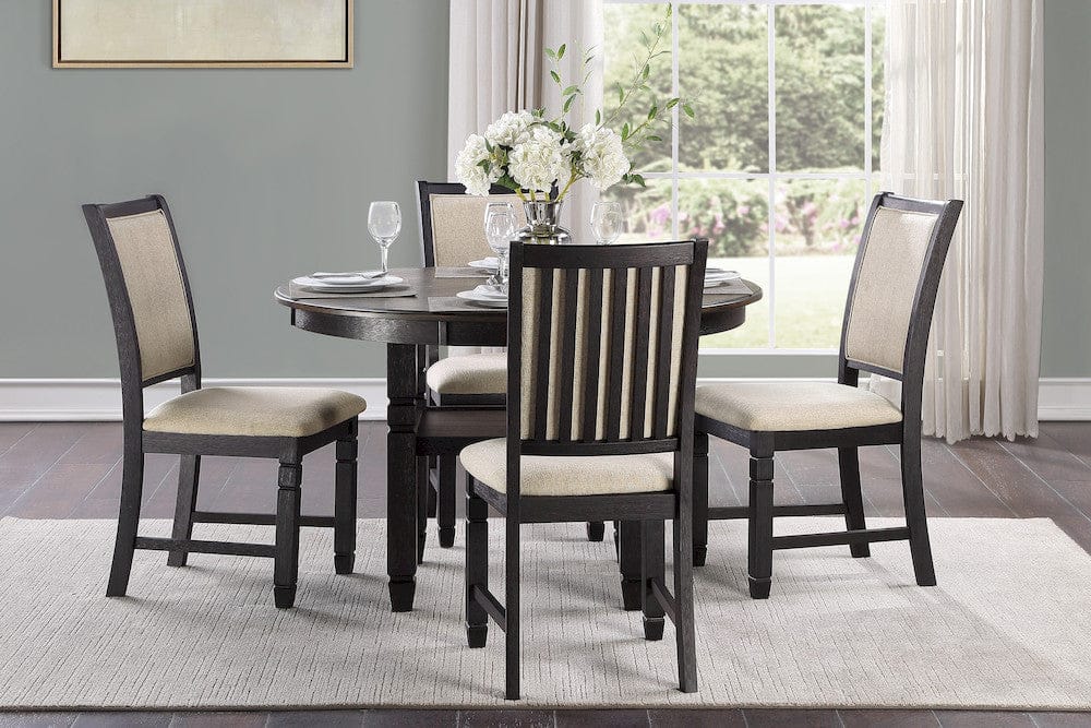 Homelegance  - Asher Dining Table - 5800BK-48RD  view 4