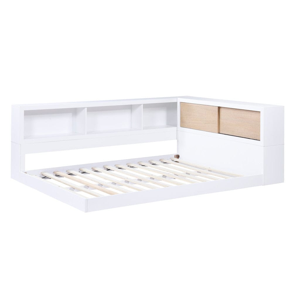 Homelegance  - Asker Full Bookcase Corner Platform Bed - B2012BCF-1BCx  view 4
