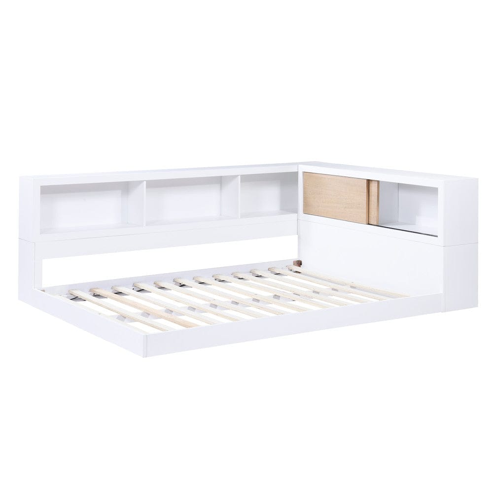 Homelegance  - Asker Full Bookcase Corner Platform Bed - B2012BCF-1BCx  view 6