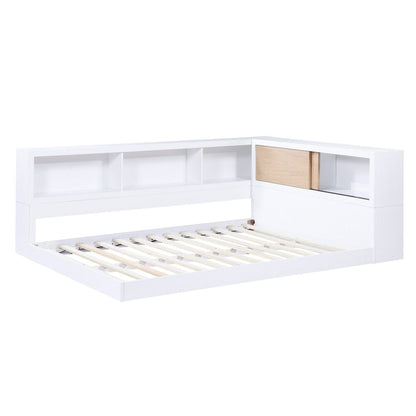 Homelegance  - Asker Full Bookcase Corner Platform Bed - B2012BCF-1BCx  view 6