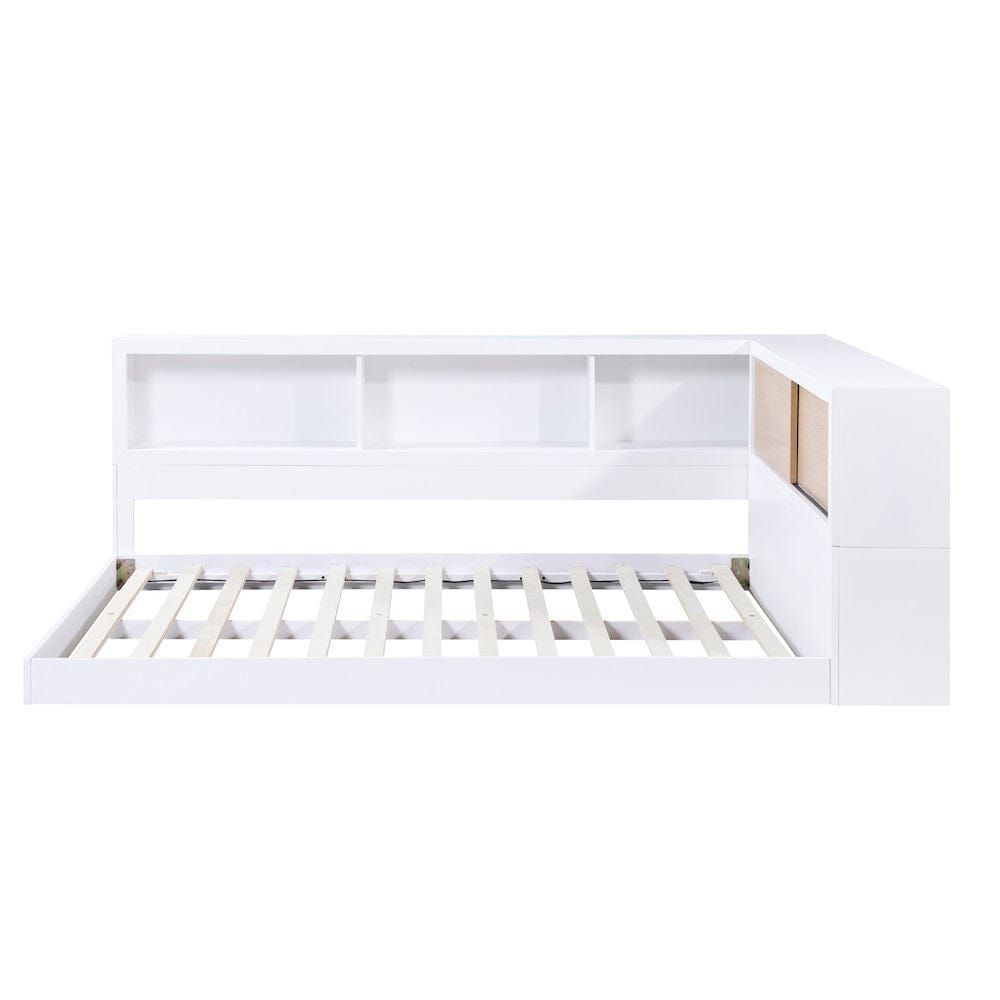 Homelegance  - Asker Full Bookcase Corner Platform Bed - B2012BCF-1BCx  view 10