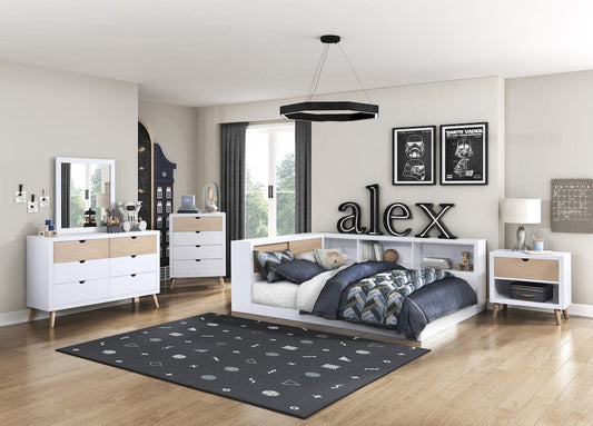 Homelegance  - Asker Full Bookcase Platform Bed - B2012BCF-1x  view 2