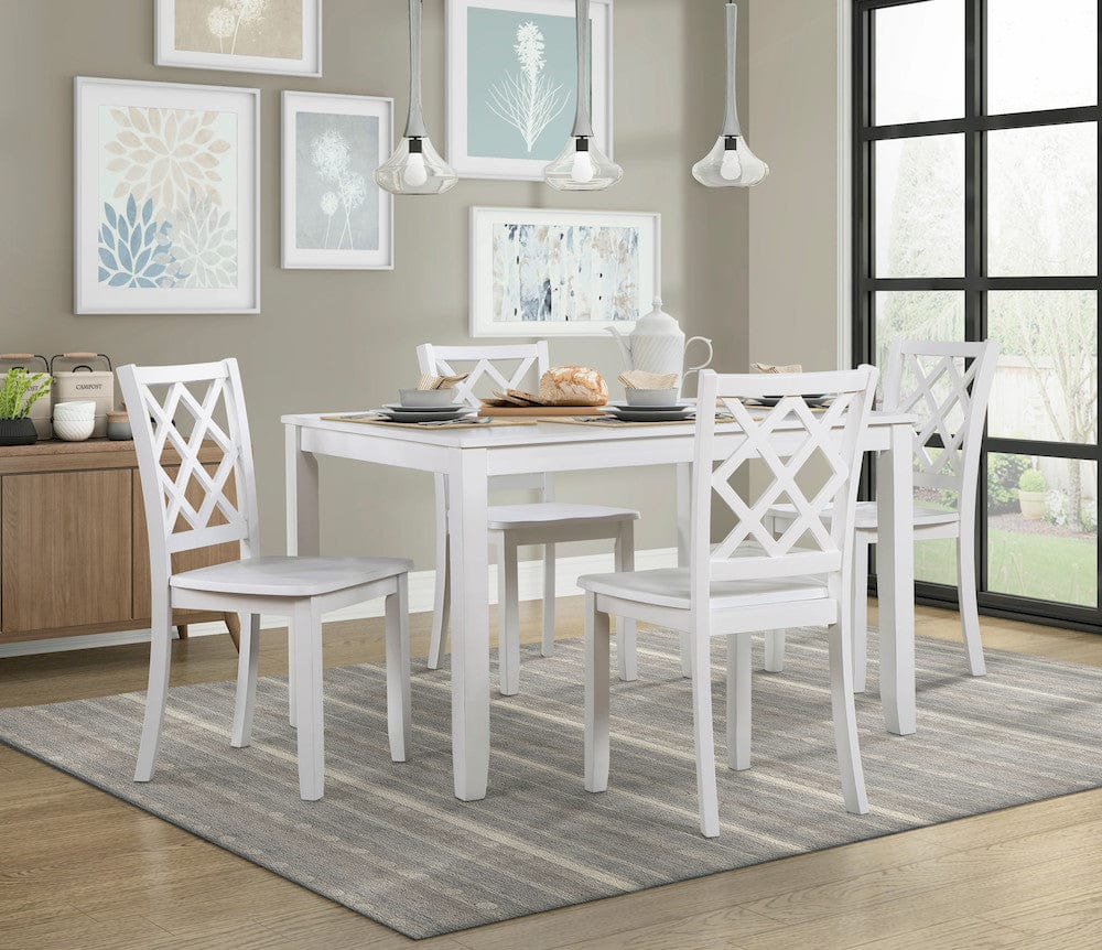 Homelegance  - Astoria 5-Piece Pack Dinette Set - 5892WT  view 1